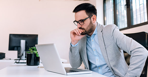 Person looking at email marketing on phone